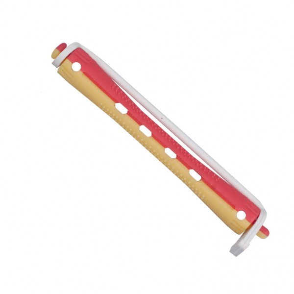 Bigudi Plastico Bicolor Largo 5MM (12 unidades)