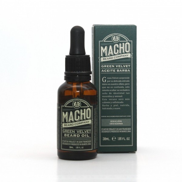 MACHO BEARD COMPANY ACEITA PARA BARBA NATURAL GREEN